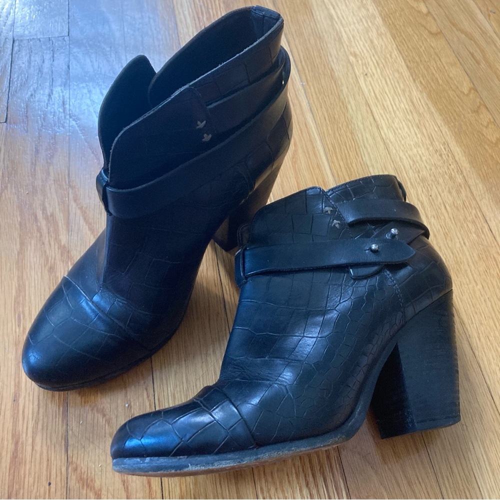 Rag & Bone black Harrow booties